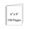 Picture of 6 x 9 - 100 Page Wire-O Guest Book