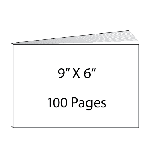 Picture of 9 x 6- 100 Page Hardcover Guest Book