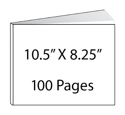 Picture of 10.5 x 8.25 - 100 Page Hardcover Guest Book